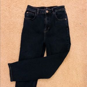 BDG high waisted mom jeans black/dark